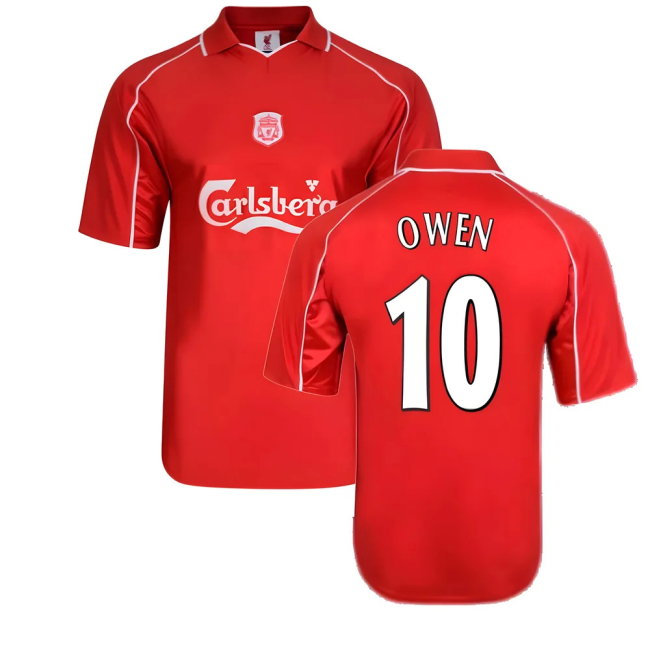 Liverpool 2000 Home Shirt (Owen 10)-SoccerKits Hub | Buy Soccer Jerseys Online